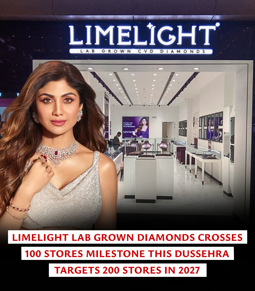 Limelight Lab Grown Diamonds crosses 100 stores milestone this Dussehra: targets 200 in 2027
